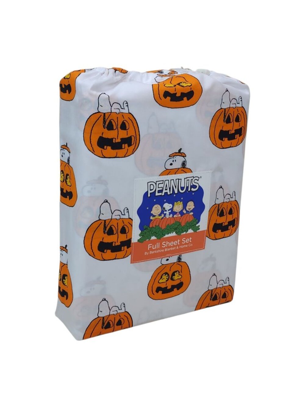 Peanuts Full Sheet Set With Snoopy Pumpkins Halloween Design Fall
